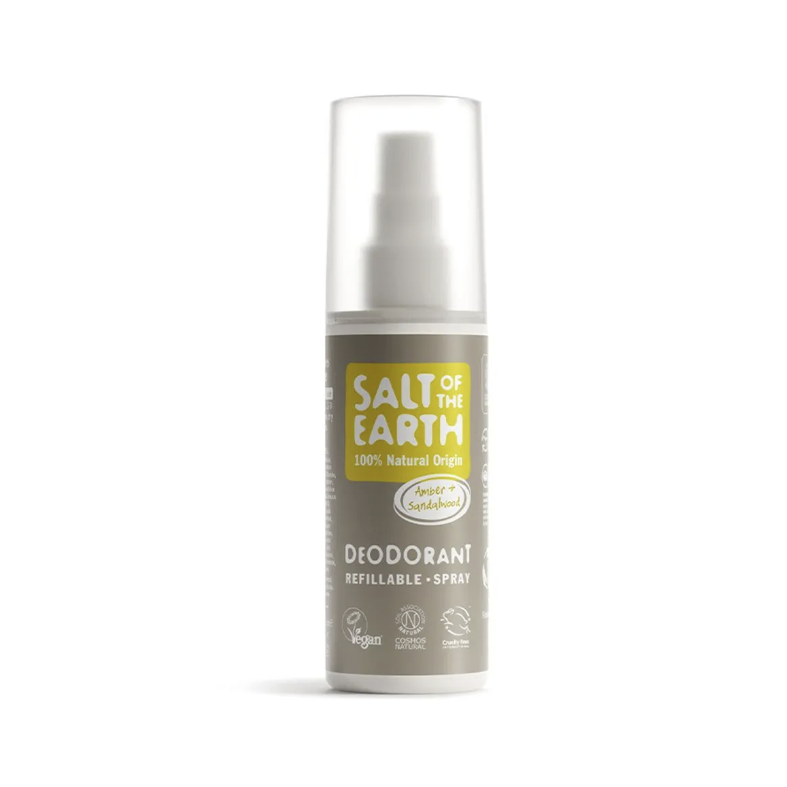 Salt of the Earth – Amber & Sandalwood Natural Deodorant Spray
