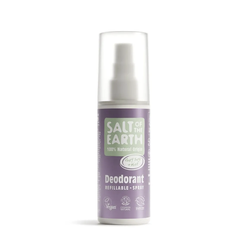 Salt of the Earth – Clary Sage & Mint Natural Spray Deodorant