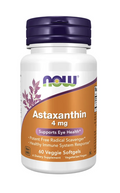 Now – Astaxanthin Veggie Softgels 4mg