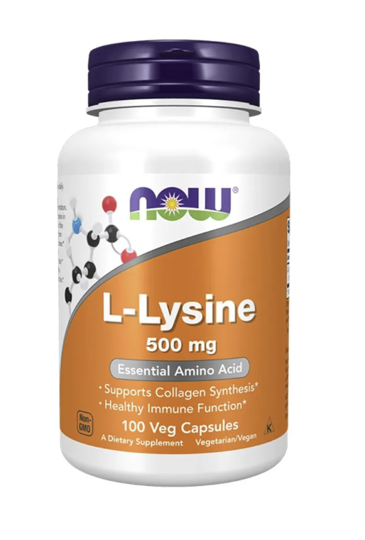 Now – L-Lysine 500mg Capsules