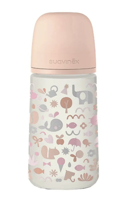 Suavinex – Pink Forest Shishe me biberon fiziologjik 270ml (3m+)