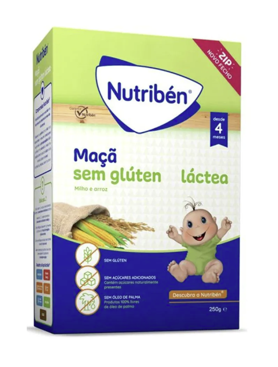 Nutriben – Drithëra me mollë & qumësht pa gluten (4m+)