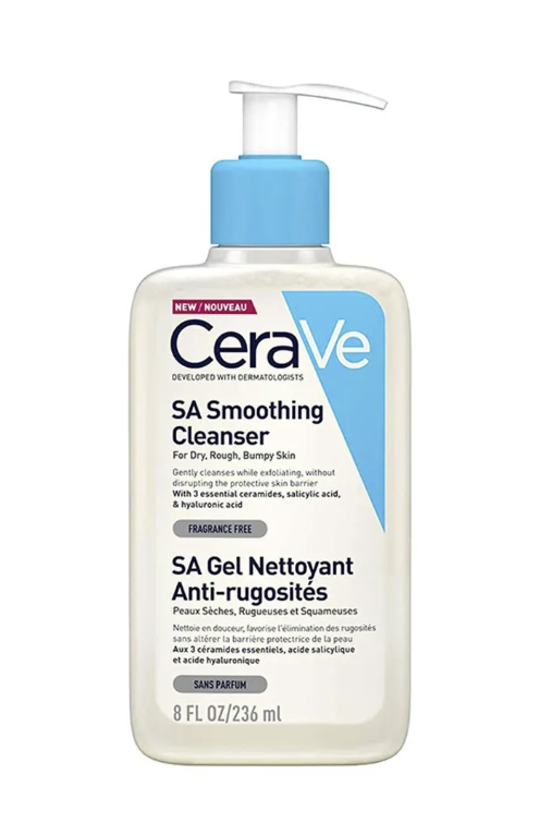 CeraVe – Renewing SA Cleanser (Dry, Rough, Bumpy Skin)