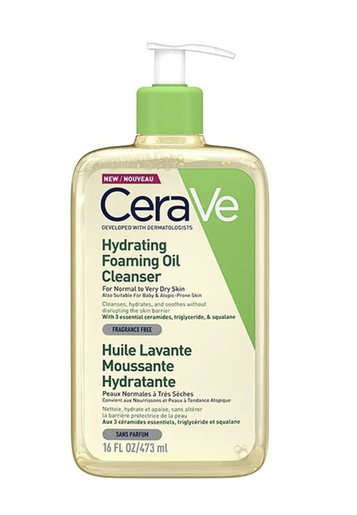 CeraVe – Hydrating Foaming Oil Cleanser (Normal to Very Dry Skin)